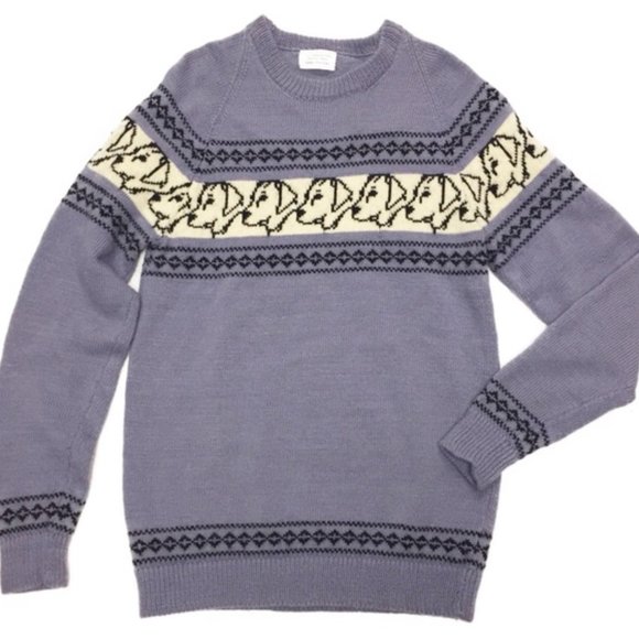 Lord Sheltered Farm Sweaters - Vintage Lord Sheltered Farm RARE Wool Sweater Dog